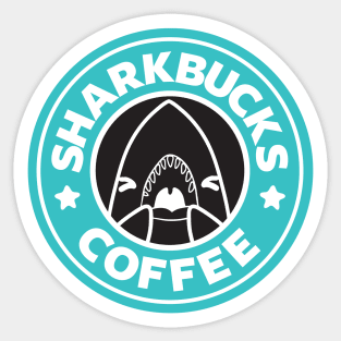 Sharkbucks Logo [Teal] Sticker